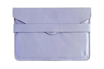 Maison Eli Purple Kensington Laptop Sleeve Lavender Grey