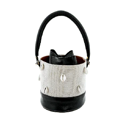Maison Eli Women's African Cowrie Shell Bag Black