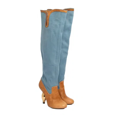 Maison Eli Women's Aurelia Boots - Sky Denim Blue