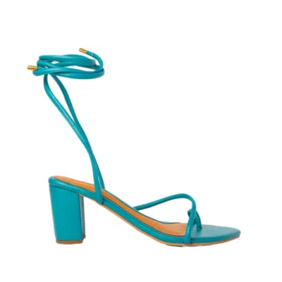 Maison Eli Women's Blue Thebes Heels Turquoise