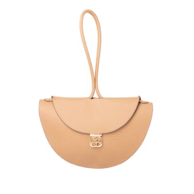 Maison Eli Women's Brown Sahara Bag Cream
