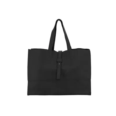Maison Eli Women's Carry All Leather Tote Black