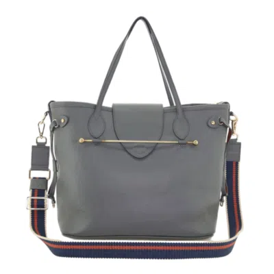 Maison Eli Women's Cello Leather Tote Grey