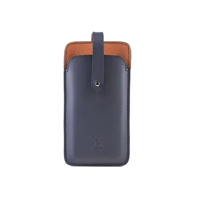 Maison Eli Women's Hands-free Phone & Cards Holder Navy Blue
