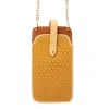 Maison Eli Women's Neutrals Hands-free Phone & Cards Holder Black Beige & Tan In Beige/black/brown