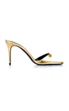 Maison Ernest Exclusive Lidylle Metallic Leather Mules In Gold