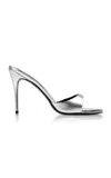 Maison Ernest Exclusive Lidylle Metallic Leather Mules In Silver