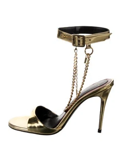 Pre-owned Maison Ernest Leather Sandals In Gold