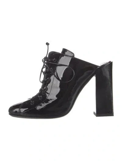 Pre-owned Maison Ernest Patent Leather Mules In Black