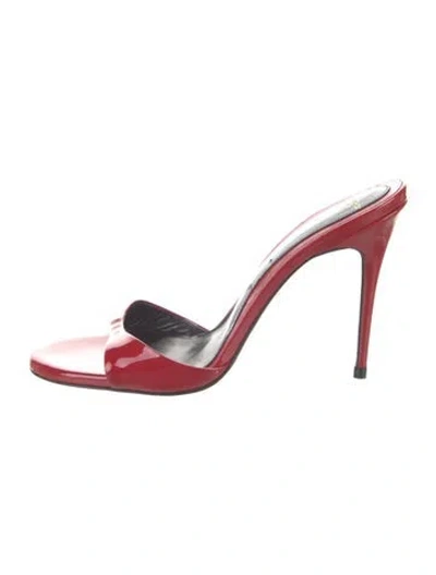 Pre-owned Maison Ernest Patent Leather Sandals In Red