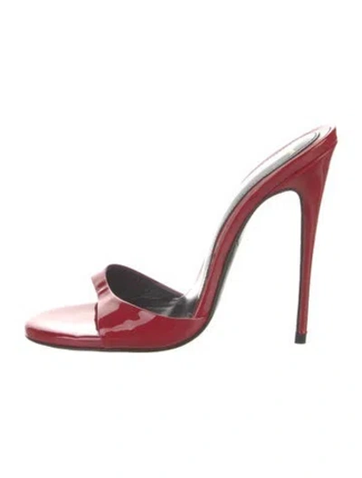 Pre-owned Maison Ernest Patent Leather Sandals In Red