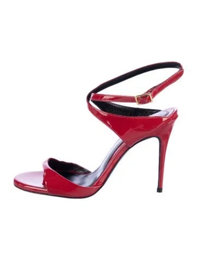 Pre-owned Maison Ernest Patent Leather Sandals In Red