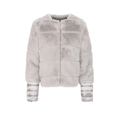 Maison Espin Polyester Jackets & Women's Coat In Gray