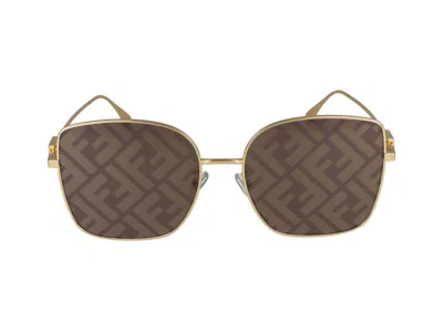 Maison Fendi Sunglasses In Brown