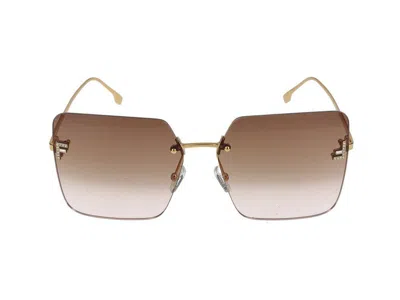 Maison Fendi Sunglasses In Brown