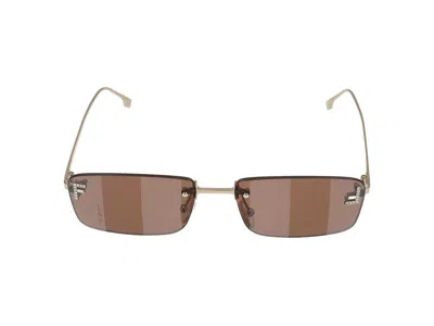 Maison Fendi Sunglasses In Gold