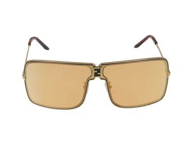 Maison Fendi Sunglasses In Gold
