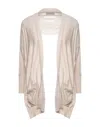Maison Fl Neur Wrap Cardigans In Beige
