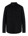 Maison Flaneur Maison Flâneur Man Shirt Black Size 40 Virgin Wool, Cashmere In Black