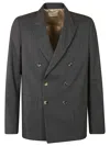 MAISON FLANEUR PATCHED POCKET DOUBLE-BREASTED FORMAL DINNER JACKET