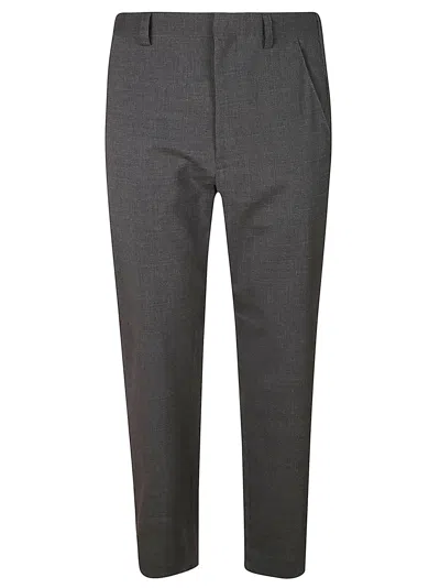 Maison Flaneur Regular Formal Trousers In Gray