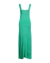 Maison Flaneur Maison Flâneur Woman Maxi Dress Emerald Green Size 6 Cotton, Viscose In Green