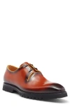 Maison Forte Connor Wholecut Plain Toe Derby In Cognac