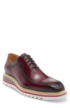 Maison Forte Dillinger Two-tone Oxford In Burgundy