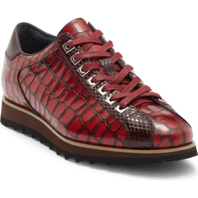Maison Forte Memphis Sneaker In Burgundy