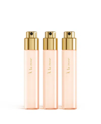 Maison Francis Kurkdjian 3-pc. A La Rose Eau De Parfum Globe Trotter Refills Set In Transparent