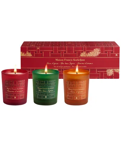 Maison Francis Kurkdjian 3-pc. Scented Candle Gift Set In Transparent