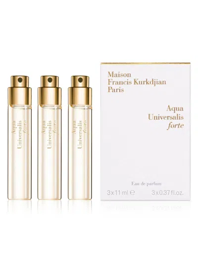 Maison Francis Kurkdjian 3-piece Aqua Universalis Forte Eau De Parfum Refill Set/0.37 oz