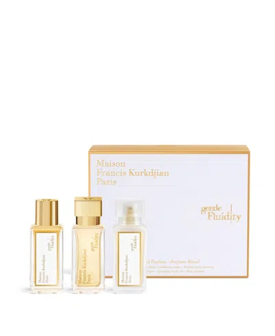 Maison Francis Kurkdjian 3-piece Gentle Fluidity Gold Perfume Ritual Gift Set In Multi