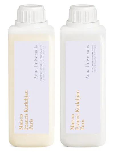 Maison Francis Kurkdjian Aqua Universalis 2-piece Linen Care Set In White