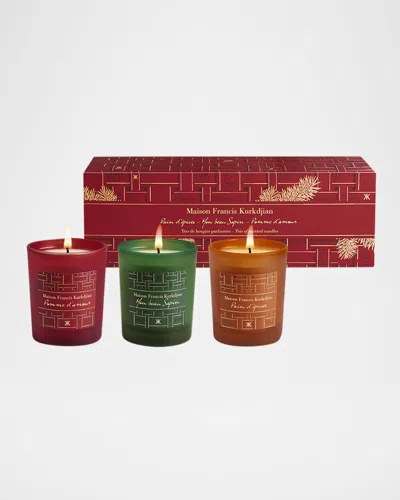 Maison Francis Kurkdjian Holiday Candle Trio, 3 X 2.6 Oz. In Multi