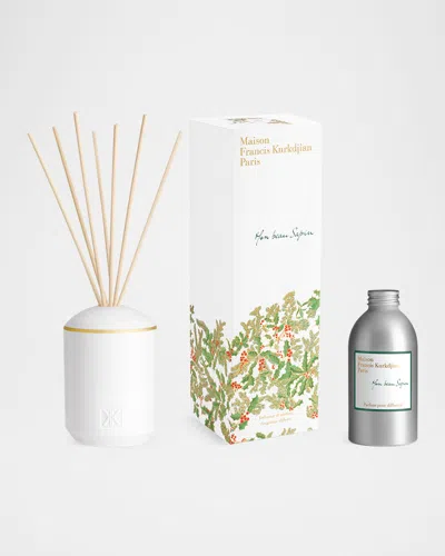 Maison Francis Kurkdjian Mon Beau Sapin Fragrance Diffuser Set In White