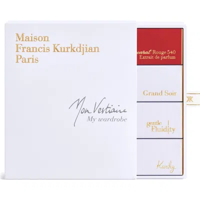 Maison Francis Kurkdjian My Wardrobe Fragrance Set $280 Value In Transparent