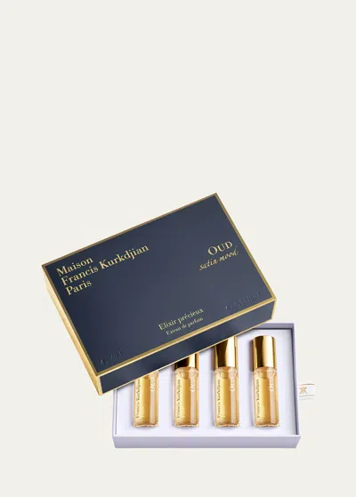 Maison Francis Kurkdjian Oud Satin Mood Precious Elixirs, 4 X 4 ml In White