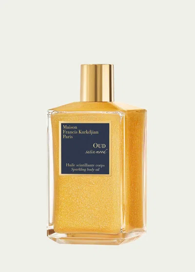 Maison Francis Kurkdjian Oud Satin Mood Scented Sparkling Body Oil, 6.7 Oz. In White