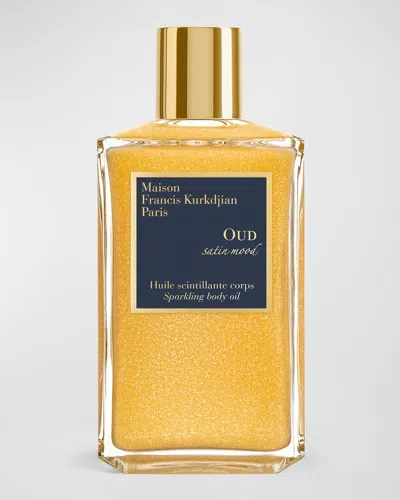 Maison Francis Kurkdjian Oud Satin Mood Scented Sparkling Body Oil, 6.7 Oz. In White
