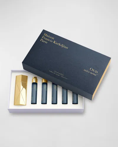 Maison Francis Kurkdjian Oud Satin Mood Travel Set In Blue
