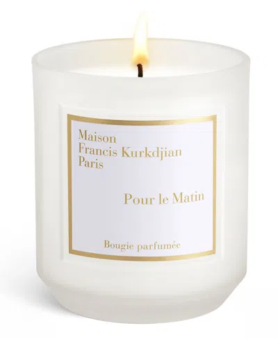 Maison Francis Kurkdjian Pour Le Matin Scented Candle, 10.5 Oz. In White
