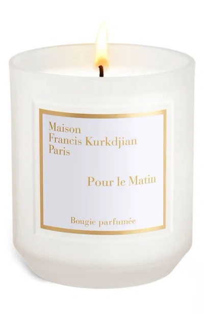 Maison Francis Kurkdjian Pour Le Matin Scented Candle In Transparent