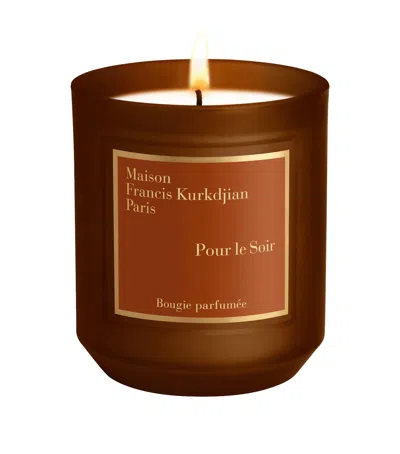 Maison Francis Kurkdjian Pour Le Soir Scented Candle In Brown