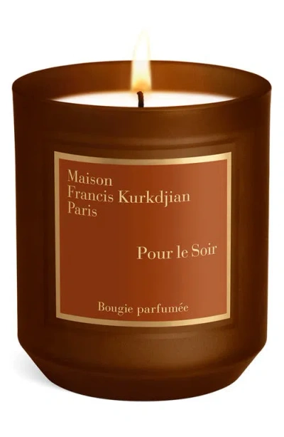 Maison Francis Kurkdjian Pour Le Soir Scented Candle In Transparent