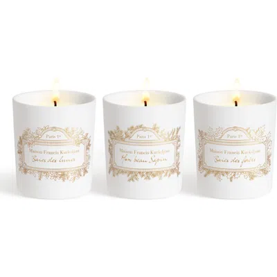 Maison Francis Kurkdjian Trio Of Scented Candles In No Color