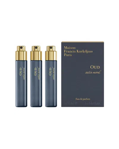 Maison Francis Kurkdjian Unisex 0.37oz Oud Satin Mood 3pc Gift Set