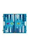 Maison Games Apres Ski Backgammon In Blue