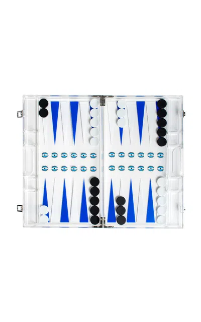 Maison Games Eye Backgammon In Blue