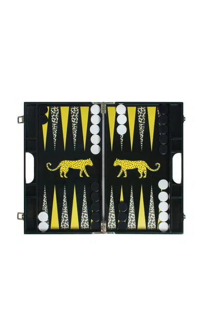 Maison Games Leopard Backgammon In Black